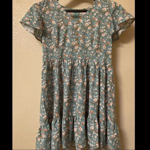 Button Floral Dress